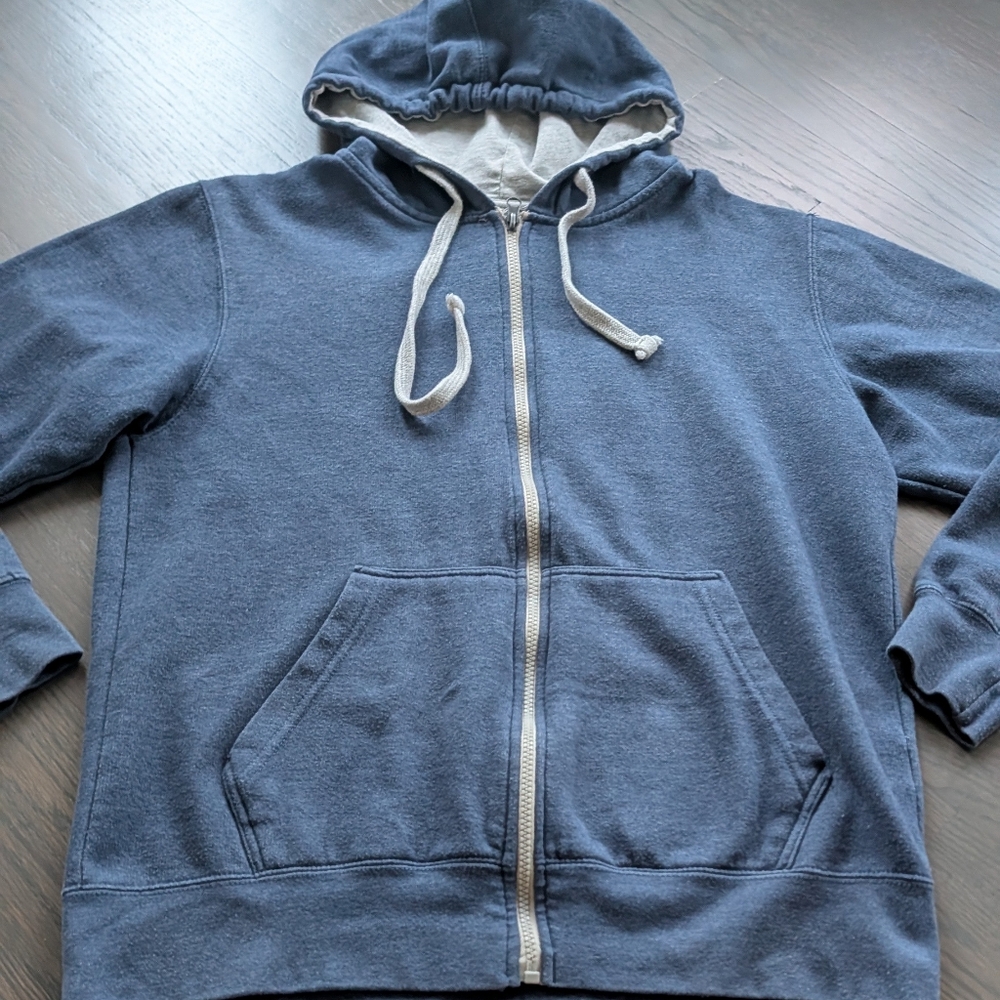Men's Blue Hoodie - Medium - Picture 3 of 5